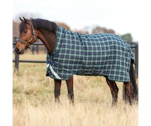 Rhino Wug Vari-Layer 100g Turnout Rug - Hunter Check/Navy/Green