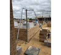 Rhinobuild Bricklaying Profile Outrigger/Stabiliser Support (2 Legs) Silver Zinc Plated