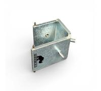 Rhinobuild Dori Block - Long Sided - 40mm Profiles Silver Zinc Plating