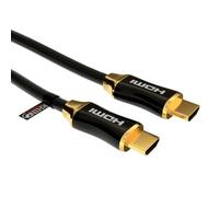 rhinocables 4K HDMI 2.0 Cable - Premium High-Speed Braided Lead for PS5, PS4, Xbox, TV & Soundbar | HDR10, Dolby Vision, ARC & 3D Video Support | 1m Black