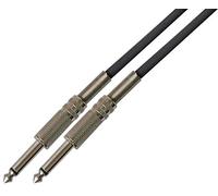 rhinocables - 6.35mm Mono Guitar Amp Cable | Low Noise | Nickel-Plated Connectors | 5m Length | Suitable for Instruments & Audio Equipment | Professional Use, Black