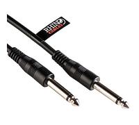 rhinocables 6.35mm Mono & TRS Jack Stereo Cable|Male to Male Connectors | Multi Instrument Compatibility for Guitar, Bass, Keyboard, Amp & Mixing | Premium Sound Quality Performance (2m)
