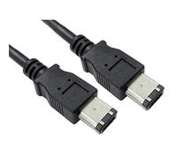 rhinocables 6-Pin to 6-Pin IEEE 1394A FireWire Cable - 400 Mbps Lead for Digital Video Transfer, External Drives, Printers & Legacy AV Devices | Shielded Plug-and-Play DV Connector (2m)