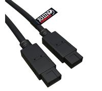rhinocables 9-Pin to 9-Pin IEEE 1394B FireWire Cable - 800 Mbps High-Speed Lead for RAID Storage, External Hard Drives, PCs & Legacy AV Devices | Shielded Hot-Swap Plug-and-Play Design (3m)