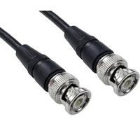 rhinocables - BNC CCTV Coaxial Cable | 75 Ohm Pure Copper Conductors | Reliable Video Transmission | RG59 Design | For Home & Commercial Surveillance, Black, 3m