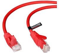 rhinocables CAT 5e High-Speed Ethernet Cable - Reliable LAN Network RJ45 Cable for Fast Internet & Data Transfer | Durable WiFi Broadband Cable for Gaming & Streaming, (3m, Red, Pack of 10)