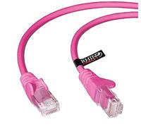 rhinocables CAT 5e High-Speed Ethernet Cable - Reliable LAN Network RJ45 Cable for Fast Internet & Data Transfer | Durable WiFi Broadband Cable for Gaming & Streaming, (12cm, Pink, Pack of 1)