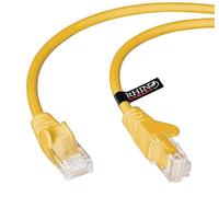 rhinocables CAT 5e High-Speed Ethernet Cable - Reliable LAN Network RJ45 Cable for Fast Internet & Data Transfer | Durable WiFi Broadband Cable for Gaming & Streaming, (10m, Yellow, Pack of 1)