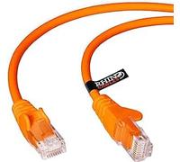 rhinocables CAT 5e High-Speed Ethernet Cable - Reliable LAN Network RJ45 Cable for Fast Internet & Data Transfer | Durable WiFi Broadband Cable for Gaming & Streaming, (5m, Orange, Pack of 10)