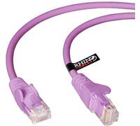rhinocables CAT 5e High-Speed Ethernet Cable - Reliable LAN Network RJ45 Cable for Fast Internet & Data Transfer | Durable WiFi Broadband Cable for Gaming & Streaming, (1m, Purple, Pack of 3)
