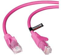 rhinocables CAT 5e High-Speed Ethernet Cable - Reliable LAN Network RJ45 Cable for Fast Internet & Data Transfer | Durable WiFi Broadband Cable for Gaming & Streaming, (10m, Pink, Pack of 3)