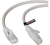 rhinocables CAT 5e High-Speed Ethernet Cable - Reliable LAN Network RJ45 Cable for Fast Internet & Data Transfer | Durable WiFi Broadband Cable for Gaming & Streaming, (15m, Grey, Pack of 7)