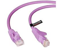 rhinocables CAT 5e High-Speed Ethernet Cable - Reliable LAN Network RJ45 Cable for Fast Internet & Data Transfer | Durable WiFi Broadband Cable for Gaming & Streaming, (20m, Purple, Pack of 1)
