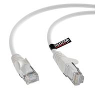 rhinocables CAT 6 High-Speed Gigabit Ethernet Cable - Patch Network Lead for LAN| Snagless UTP With LSZH Jacket | RJ45 Connector - Internet, Router, Modem, Smart TV, PC & More (25m, White, Pack of 1)