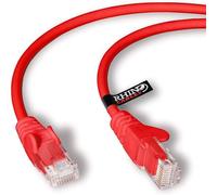 rhinocables CAT 6 High-Speed Gigabit Ethernet Cable - Patch Network Lead for LAN| Snagless UTP With LSZH Jacket | RJ45 Connector - Internet, Router, Modem, Smart TV, PC & More (1m, Red, Pack of 50)