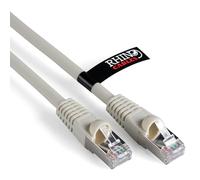 rhinocables CAT 6a Ethernet Cable | 10Gbps S/FT High-Speed & Large Bandwidth Data Transfer | Reliable LAN Network RJ45 Cable | Wi-Fi Broadband Cable for Seamless Gaming & Streaming (0.15m, White)