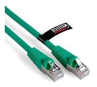rhinocables CAT 6a Ethernet Cable | 10Gbps S/FT High-Speed & Large Bandwidth Data Transfer | Reliable LAN Network RJ45 Cable | Wi-Fi Broadband Cable for Seamless Gaming & Streaming (1.5m, Green)