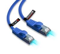rhinocables CAT 8 2m Blue Short Ethernet Cable | 40Gbps, 2000Mhz Bandwidth, Buffer-Free Gaming, Streaming & Browsing | Works With PS5, Xbox, Routers & More For Flawless Connectivity (Pack of 3)
