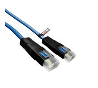 rhinocables Cat5e Crossover Ethernet Lead - Direct-Connect RJ45 Cable for Linking Laptops, Switches & Consoles | 26AWG UTP Copper Build for Smooth Peer-to-Peer Communication (Blue, 3m)