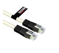 rhinocables CAT6 Crossover Enhanced High-Speed Gigabit Ethernet Patch Network Cable for LANCross wired UTP Grey Lead with RJ45 for Internet, Xbox, Modem, Hub Switch, PC & Laptop (10m)