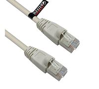 rhinocables CAT6 PoE Ethernet Cable - Compact Full Copper RJ45 Lead for Fast LAN, Modem, Router & Smart TV Connections | Shielded Patch Wire for Strong, Stable Home & Business Speeds (Grey, 0.5m)