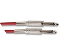 rhinocables Coloured 6.35mm Jack 1/4" Mono Low Noise Guitar Amp Cable Keyboard Male Audio Lead 5m (Red)
