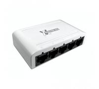rhinocables - Ethernet Network Switch Box | 5 Port Hub for Seamless Connectivity | Ideal for Home & Office Networks | Supports CAT 5/6 | Includes External Power & LED Indicators, 10/100/1000