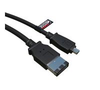 rhinocables FireWire 6-Pin to 4-Pin Cable - IEEE 1394A for Digital Video Transfer - Plug & Play | Connects Camcorders, DV Devices, Laptops & PCs | 1m, 2m, 3m or 5m Options, 6 Pin to 4 Pin (1m)