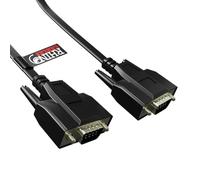 rhinocables - Flat SVGA/VGA Cable | Ultra-Thin Design | High-Resolution 1080p Video | Durable Construction | Easy Installation | Versatile Compatibility, Black, 2m