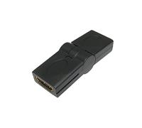 rhinocables - HDMI Swivel Adaptor | Right Angle Female to Female | Versatile 180° Swivel | High-Definition Video & Audio | Compatible with Kindle Fire & Fire Stick 4K | Gold-Plated | Black