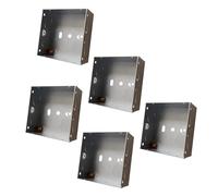rhinocables Metal 1 Gang Socket Back Box, Flush Mount (Single)