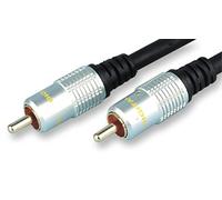 rhinocables - OFC RCA Cable | Enhance Audio Experience for Amps, Subs, HiFi | 24k Gold Plated Connectors | 10m Length for Seamless Connectivity | Pure Signal Transfer, Gold, 10m