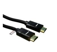 rhinocables Premium 8K HDMI Cable - Copper Braided 2.1 Lead Supporting HDR, Dolby Vision, VRR & eARC | For PS5, Xbox Series X, TVs, Monitors & Home Entertainment (Black, 1m)