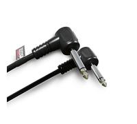 rhinocables Right Angled Mono Jack Lead (6m, Black)