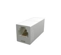 rhinocables - RJ11 Extension Cable | 6P4C Connectors for Secure Connection | Universal Compatibility with Modems & Phones | Lightweight Unshielded Design | Male to Female Coupler, White