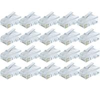 rhinocables - RJ45 Connectors | Cat5e Ethernet Plug Crimp Ends | Secure 8-Pin Design | Universal Compatibility | Easy Installation | Suitable for Network Applications, Gold, 20 Pack