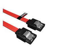 rhinocables Sata Cable II, Sata Power Splitter, Serial ATA Hard Drive Data Locking Lead, Right Angled or Straight Head (45cm, Straight Heads to Straight Heads)