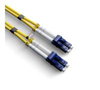 rhinocables Single-Mode OS2 LC-LC Cable - Duplex 9/125µm Fibre for SFP Transceivers, Telecom Racks & Long-Haul Ethernet | LSZH Jacket, ≤0.30dB Insertion Loss & >35dB Return Loss (10m)