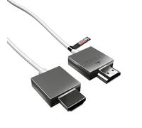 rhinocables - Super SLIM HDMI Cable | Ultra Thin 4.5mm Design | 4K UHD & 3D Support | ARC Compatible | High-Speed with Ethernet | Ideal for Gaming, Xbox, Playstation, HDTV, White, 3m
