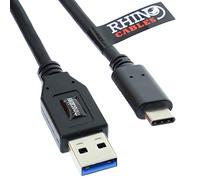 rhinocables USB 3.1 Type C Fast Charging Sync Cable for Galaxy S10/S9/S8+/S8, MacBook, iPad Pro 2018, Sony XZ, HTC 10, 5T, Huawei P9 (1m)