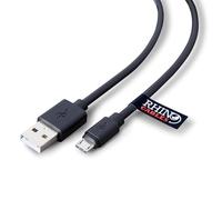 rhinocables USB v2.0 A to USB Micro Type B | Fast Charging & Data Transfer | USB 2.0 Speeds Up to 480 Mbps | Compatibility for Gaming Consoles, Cameras, Smartphones, Tablets & More (1.8m,Pack of 10)