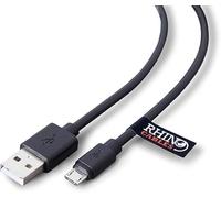rhinocables USB v2.0 A to USB Micro Type B | Fast Charging & Data Transfer | USB 2.0 Speeds Up to 480 Mbps | Compatibility for Gaming Consoles, Cameras, Smartphones, Tablets & More (3m,Pack of 7)
