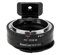 RhinoCam Vertex Rotating Sewing Adapter Compatible with Canon FD & FL 35mm SLR Lens to Canon EOS M (EF-M) Mount Mirrorless Cameras