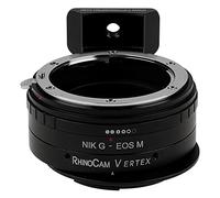 RhinoCam Vertex Rotating Stitching Adapter, Compatible with Nikon F Mount G-Type D/SLR Lens to Canon EOS M (EF-M) Mount Mirrorless Cameras