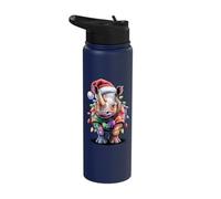 Rhinoceros Christmas Rhino Stainless Steel Insulated Water Bottle