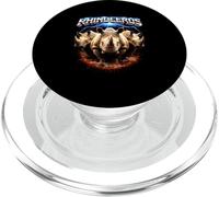 Rhinoceros Heavy Metal 80s Animal Rock Music Concert PopSockets PopGrip for MagSafe