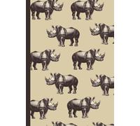 Rhinoceros Notebook: Wide Ruled Lined Journal, Use as a Diary, Work, Lists, Notes, Great Gift for Animal Lovers, Rhino Theme