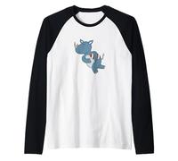 Rhinoceros Plays American Football Raglan Baseball Tee