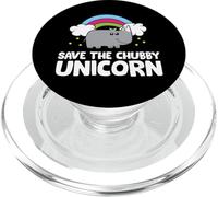 Rhinoceros Save The Chubby Unicorn Love Rhinos PopSockets PopGrip for MagSafe