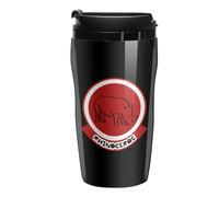 Rhinoceros Sign Coffee Cup Travel Mug with Leakproof Lid Double Wall Tumbler Water Bottle 250ml